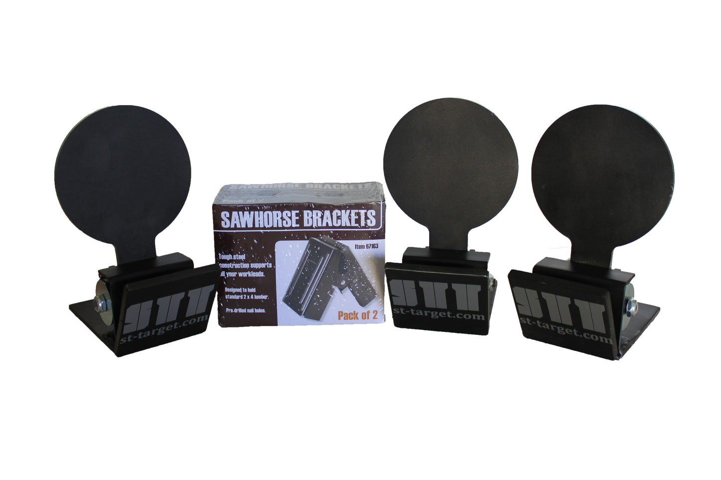 Bundle of 3 x KT100 Reactive targets inklusive Sawhorse Brackets